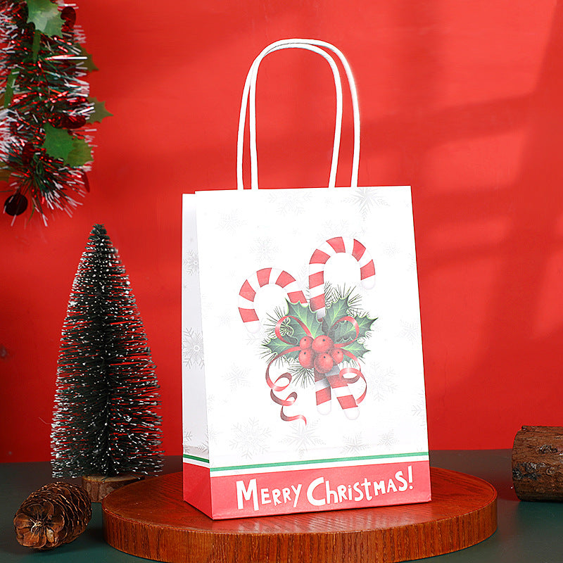Christmas Kraft Handle Gift Bags