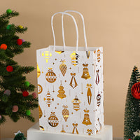 Christmas Foil Printed Kraft Gift Bags