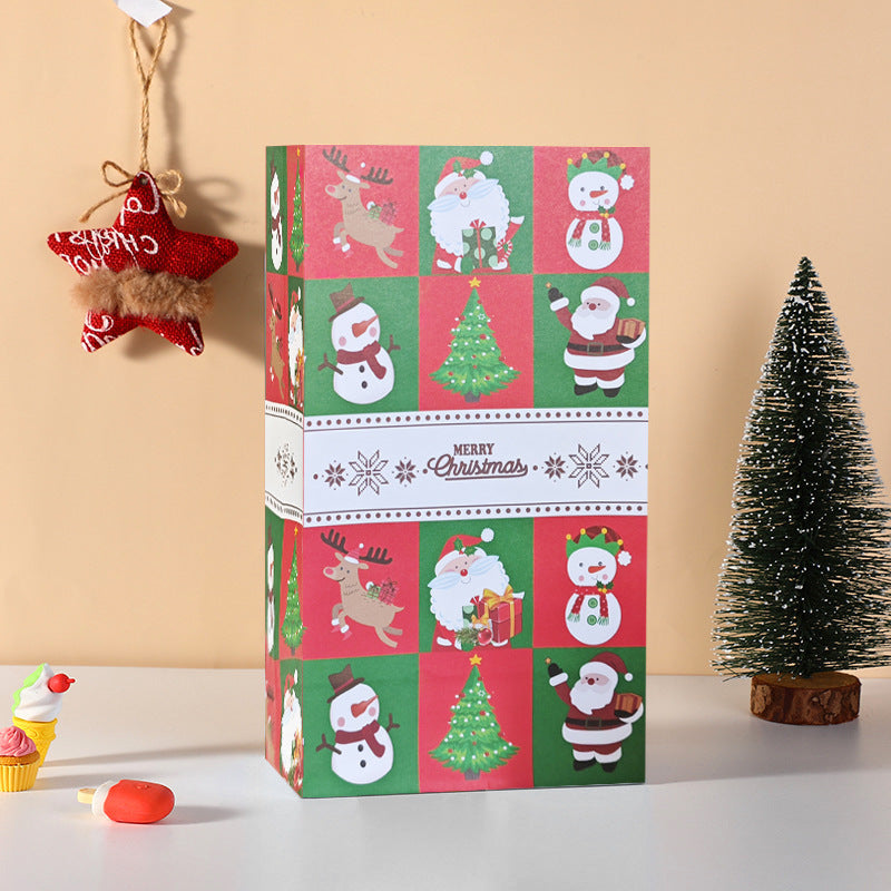 Christmas Flat Kraft Candy Bags