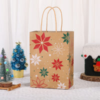 Christmas Printed Kraft Gift Bags