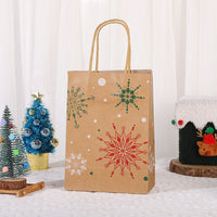 Christmas Printed Kraft Gift Bags