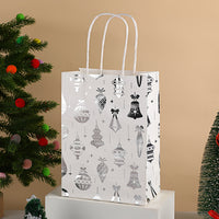 Christmas Foil Printed Kraft Gift Bags