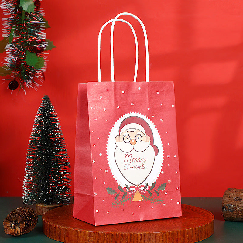 Christmas Kraft Handle Gift Bags