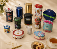 Cajas Ovaladas de Hojalata Personalizadas