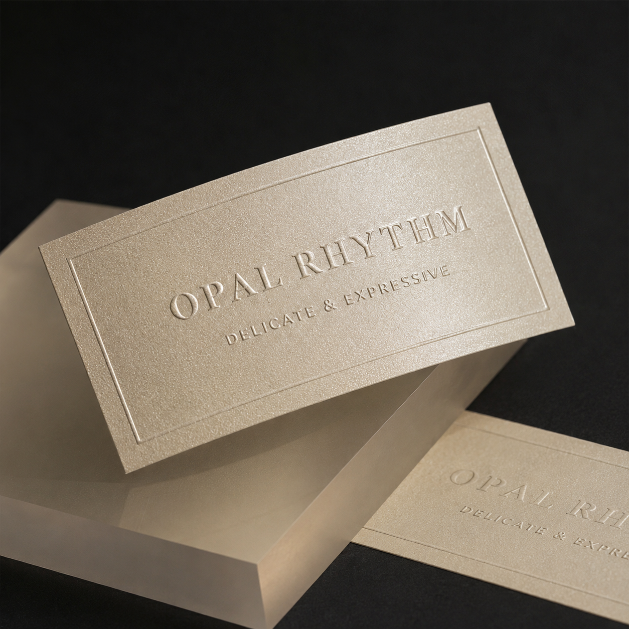 Custom Embossed Logo Stickers for Packaging Seals and Product Labels