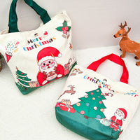 Custom Christmas Canvas Apple Gift Bags
