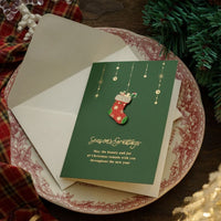 Custom Retro Christmas Greeting Cards