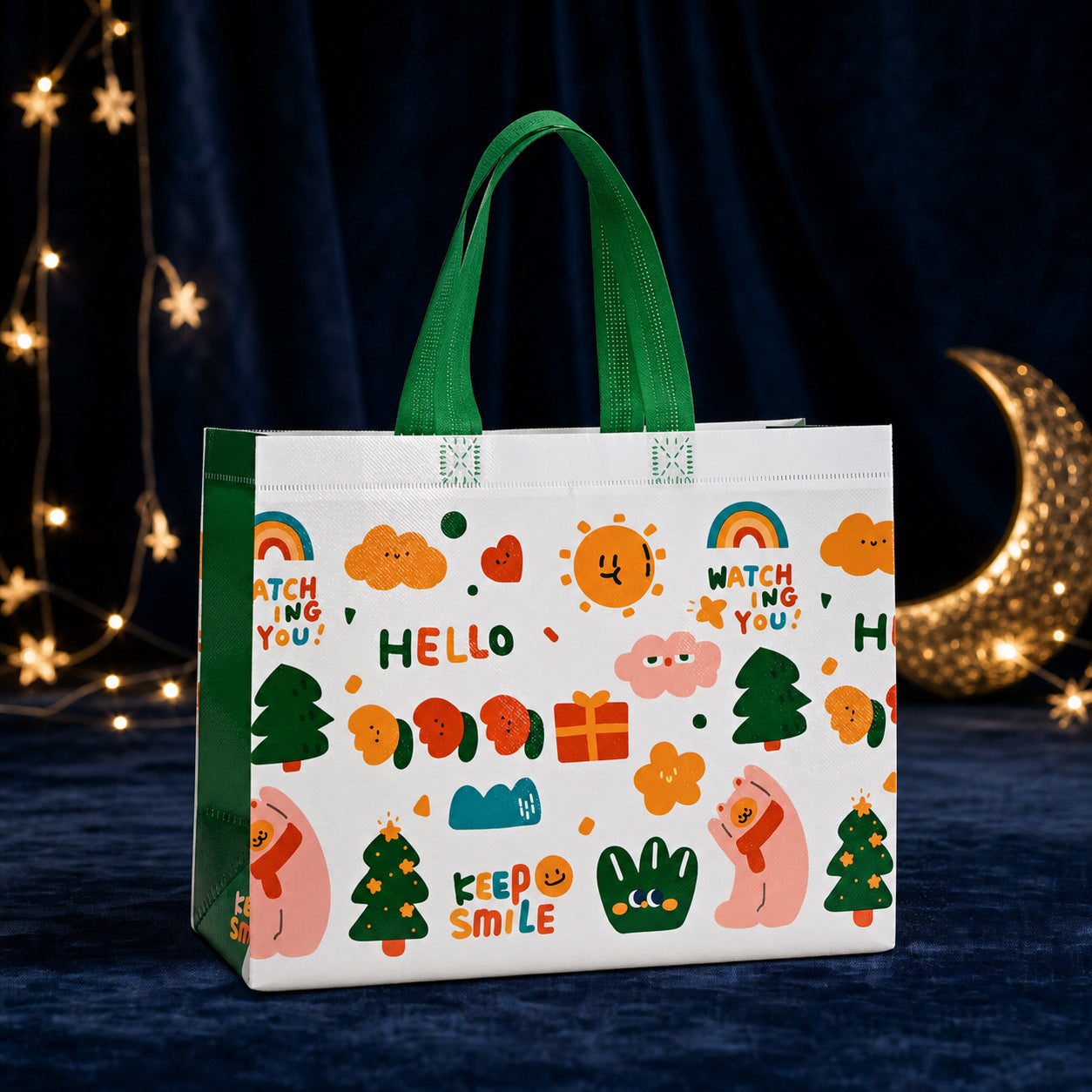 Custom Christmas Non-Woven Gift Bags