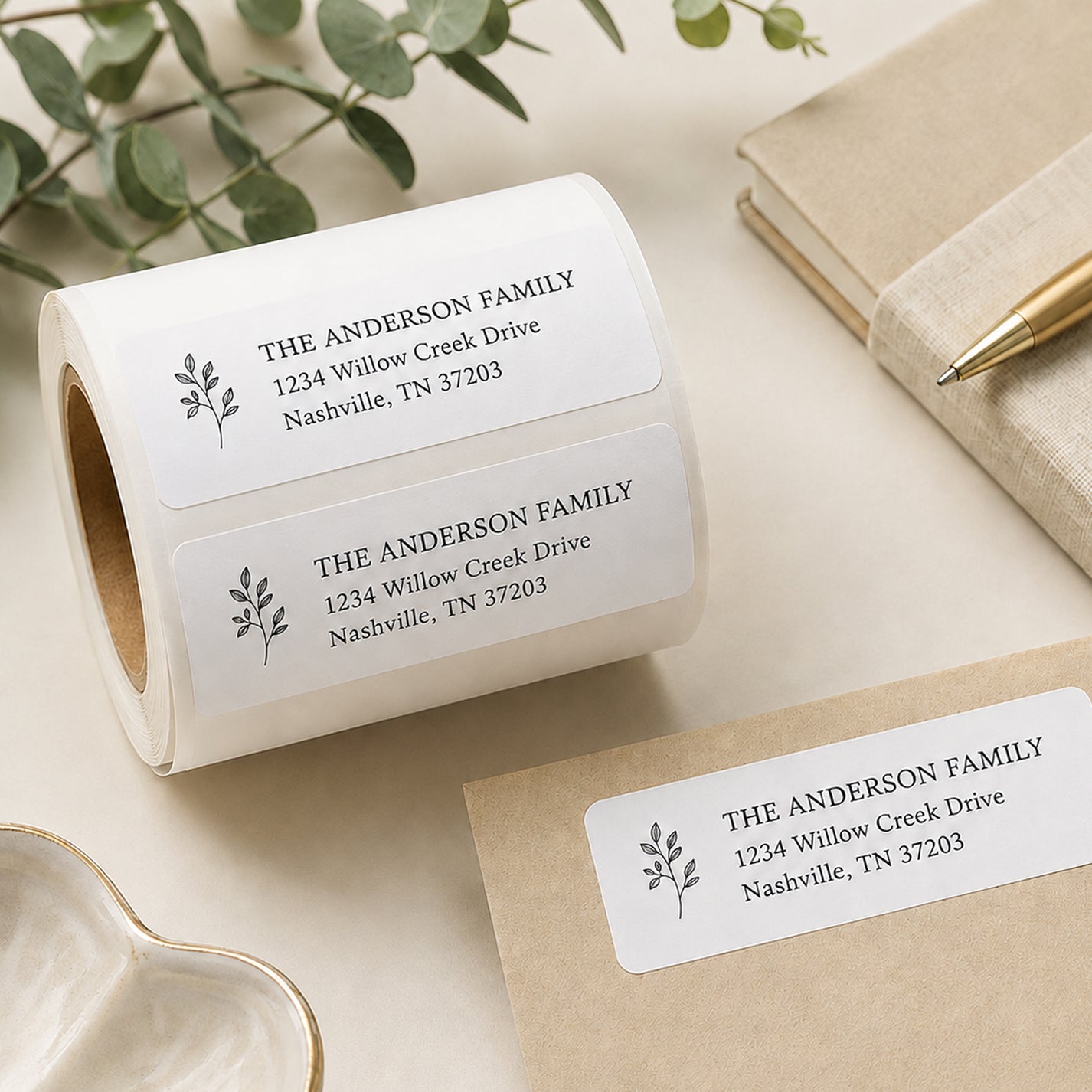 Custom Return Address Roll Labels