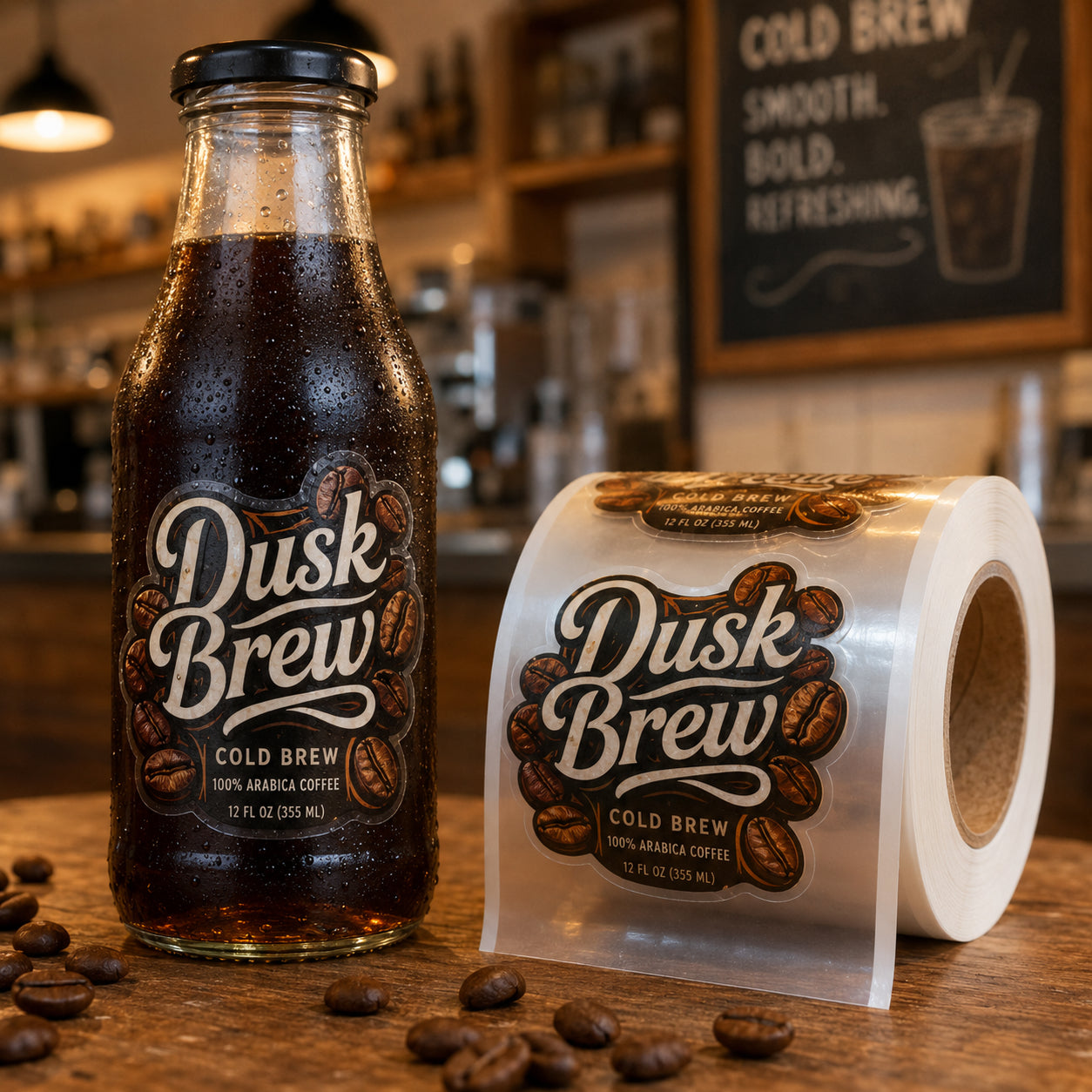 Custom Die-Cut Roll Labels