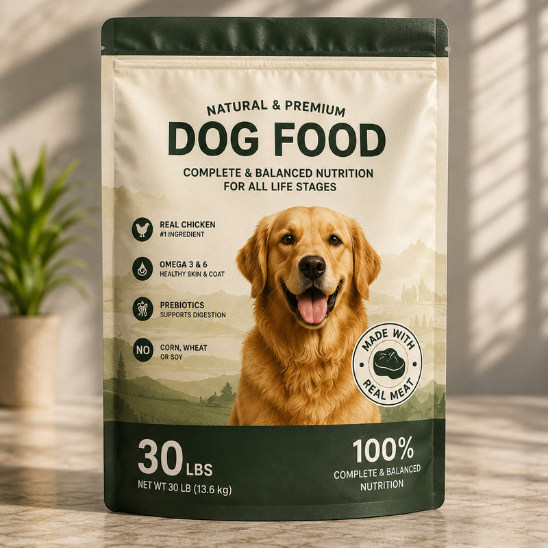 Custom Stand Up Dog Food Bags with Zipper