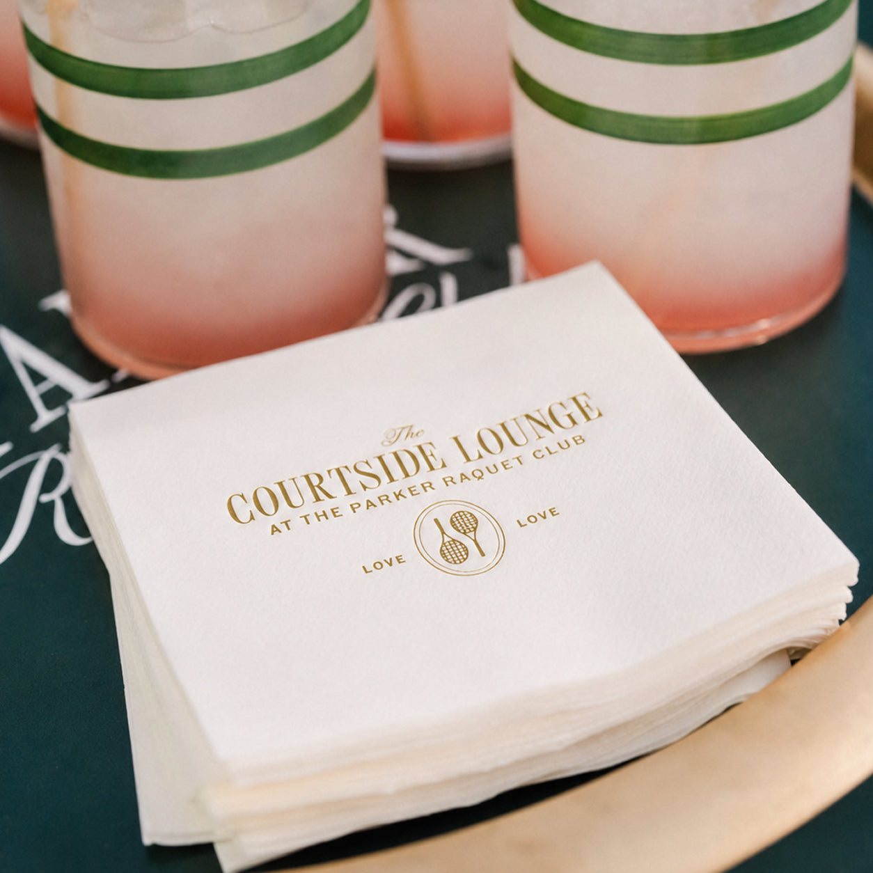 Custom Foil Stamped Napkins