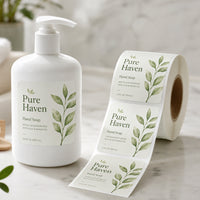 Custom Rounded Square Roll Labels