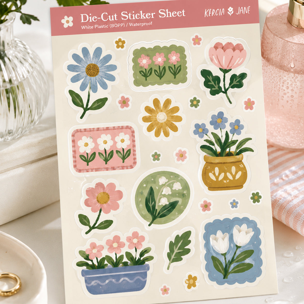Custom Die-Cut Sheet Stickers