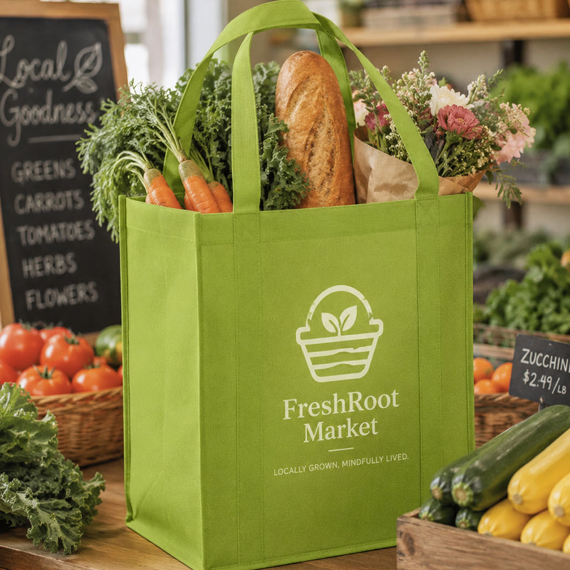 Custom Reusable Grocery Tote Bag