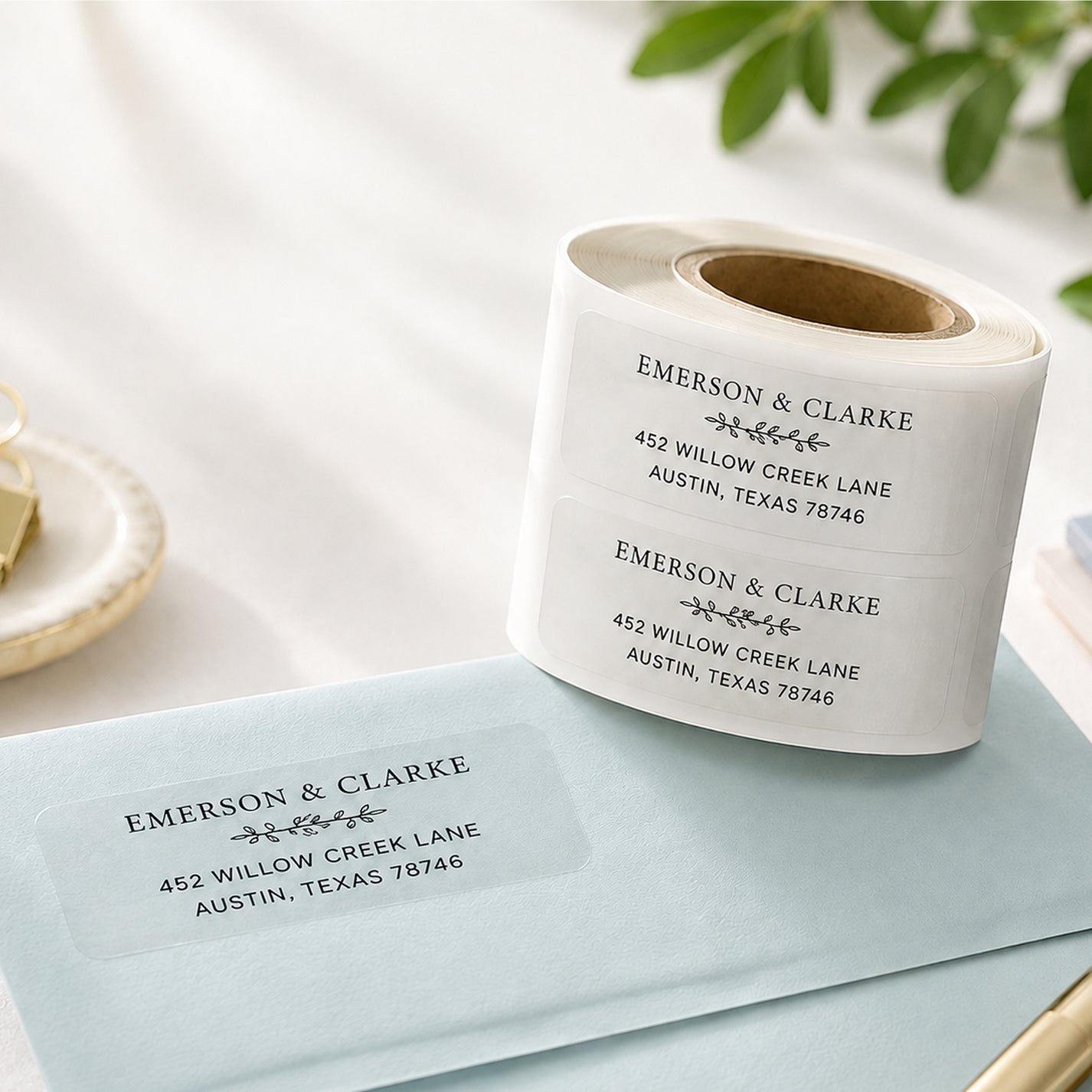 Custom Return Address Roll Labels
