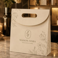 Custom Fold-Over Flap Paper Gift Bags
