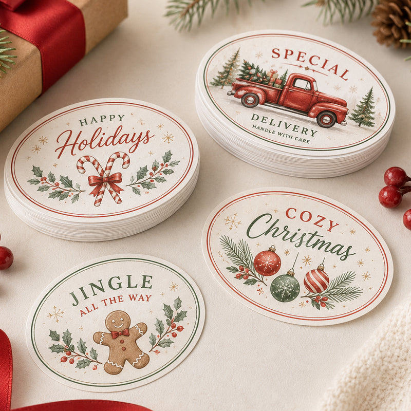 Custom Single Oval Stickers