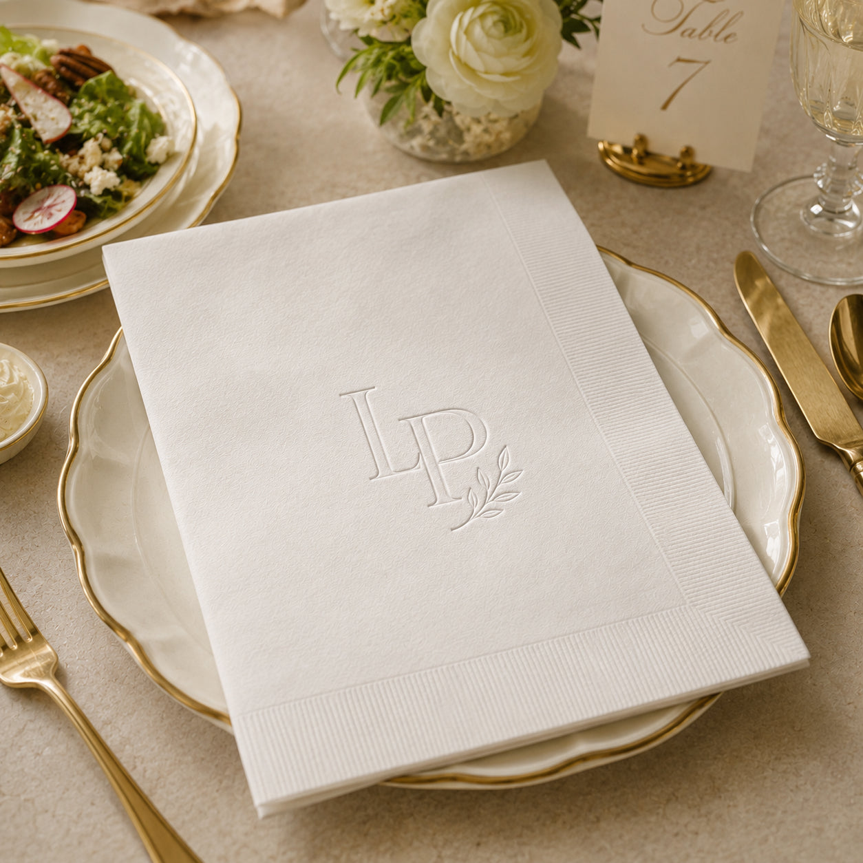Custom Debossed Napkins