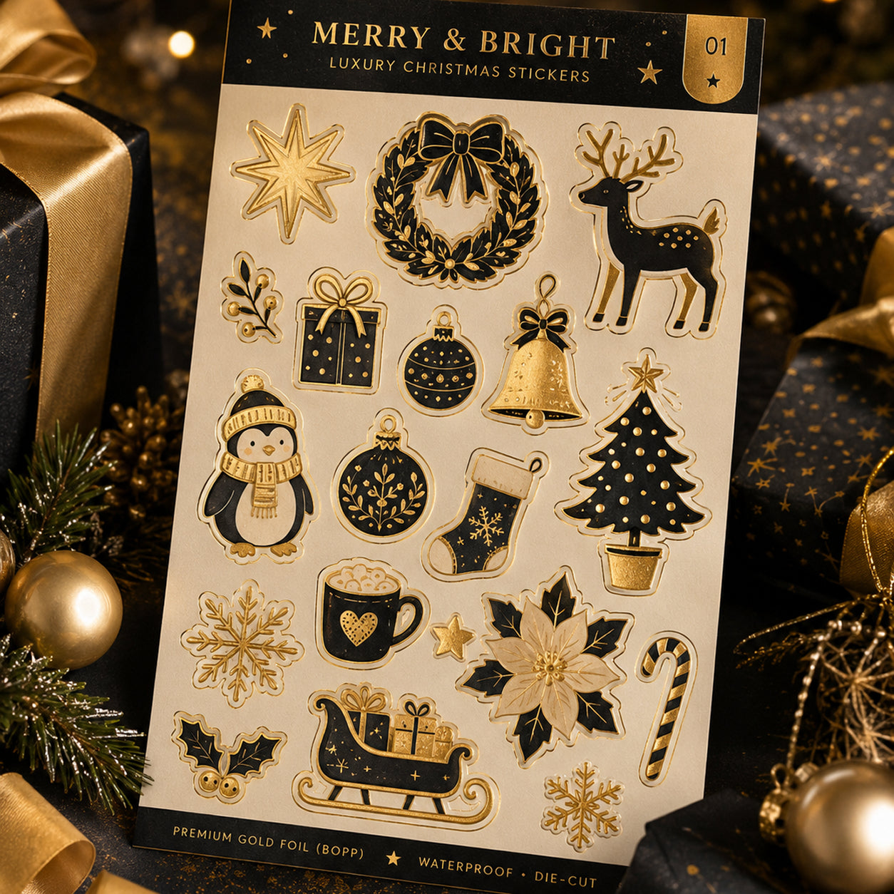 Custom Die-Cut Sheet Stickers