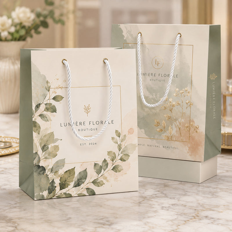 Custom Eyelet Gift Bags