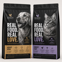 Custom Flat Bottom Dog Food Bags with Zipper