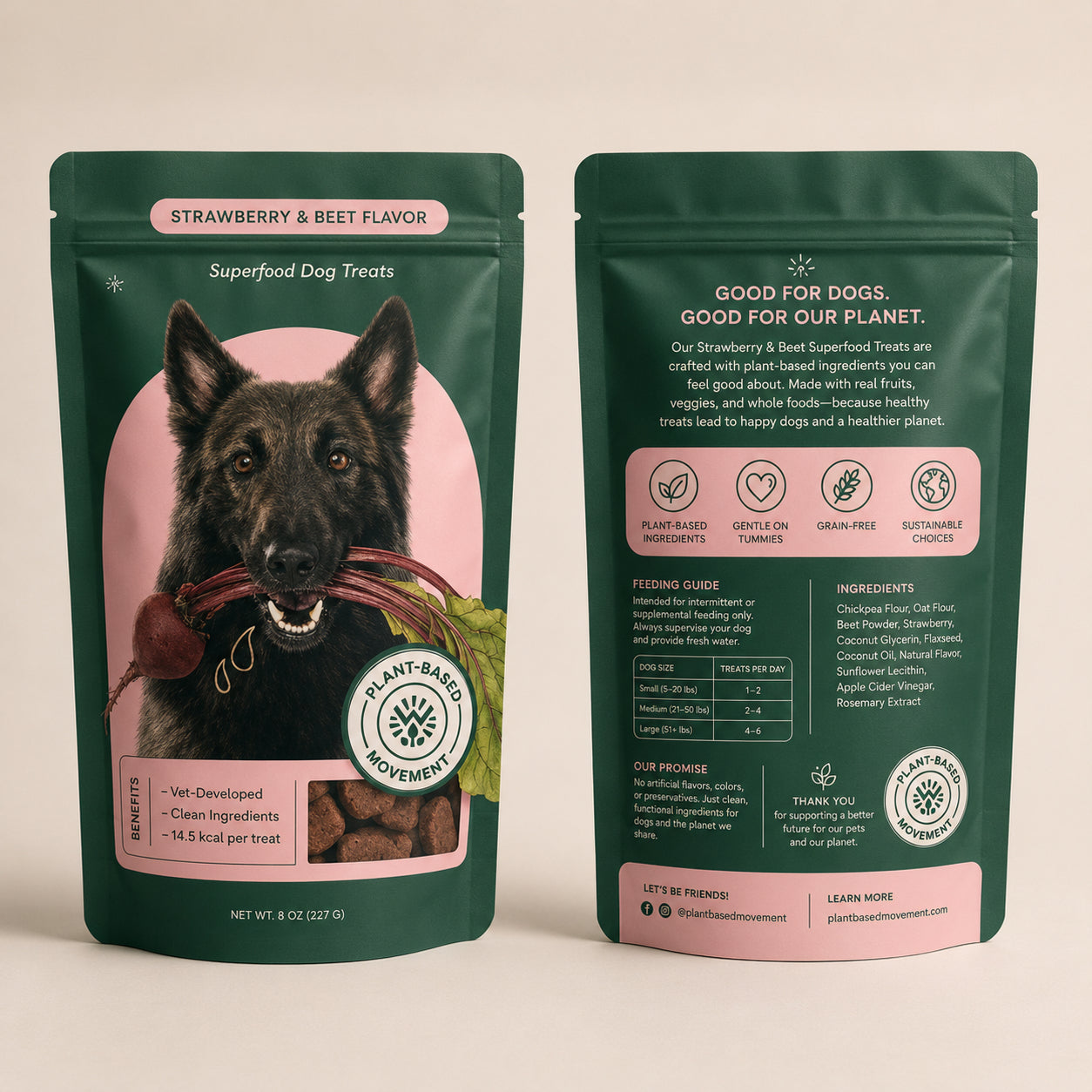 Custom Stand Up Dog Food Bags with Zipper