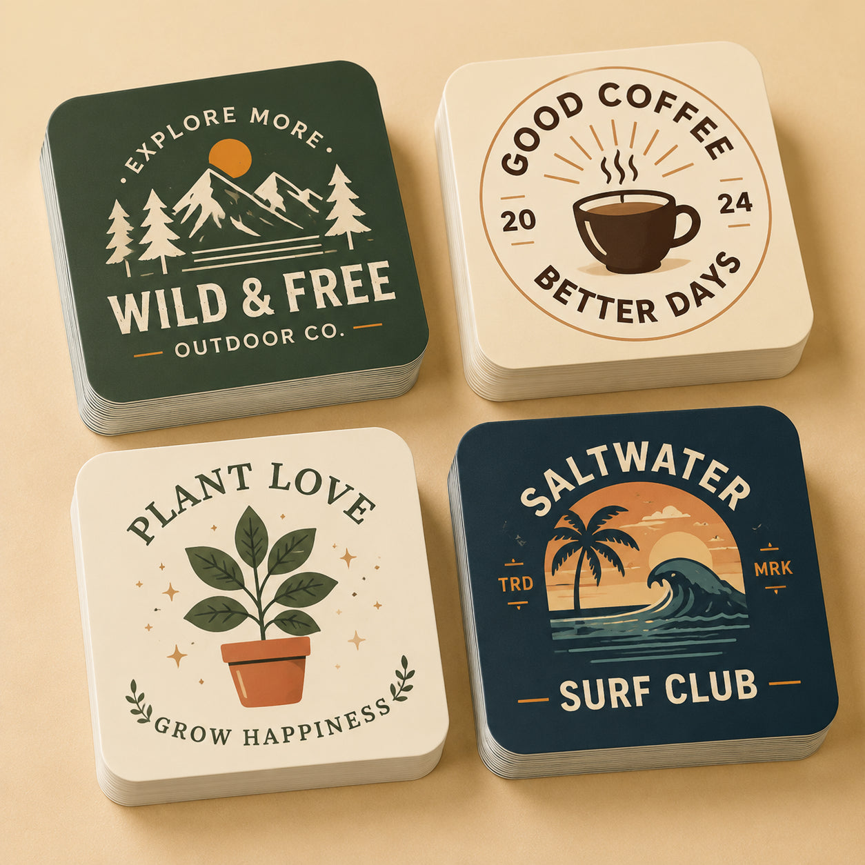 Custom Single Square Stickers