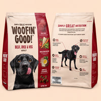 Custom Flat Bottom Dog Food Bags with Zipper