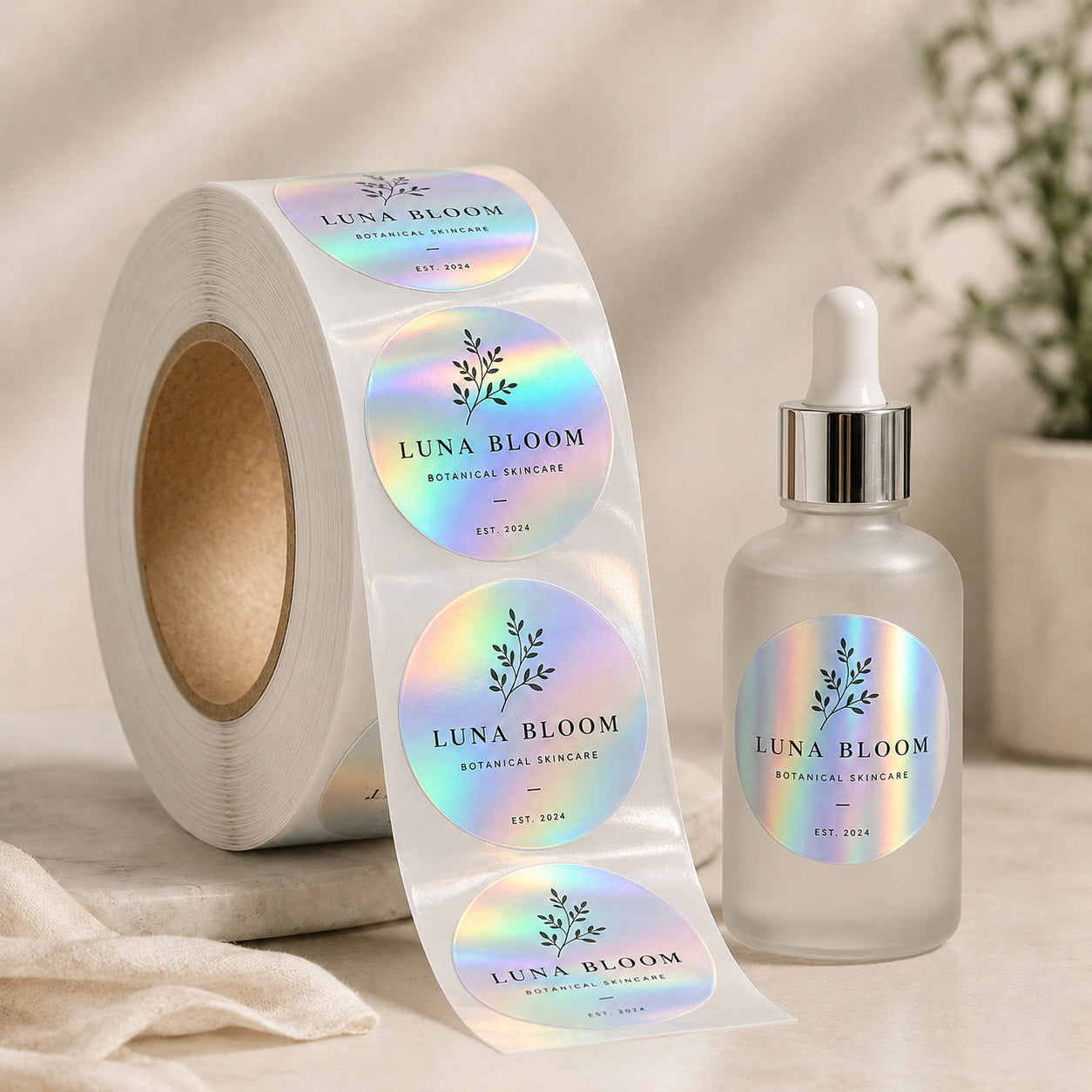 Custom Circle Roll Labels
