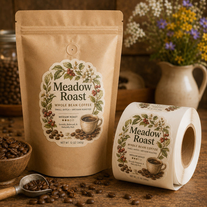 Custom Die-Cut Roll Labels