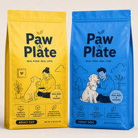 Custom Flat Bottom Dog Food Bags with Zipper