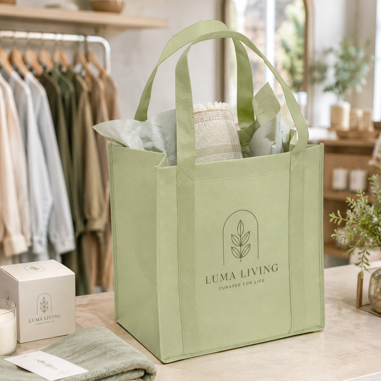 Custom Reusable Grocery Tote Bag