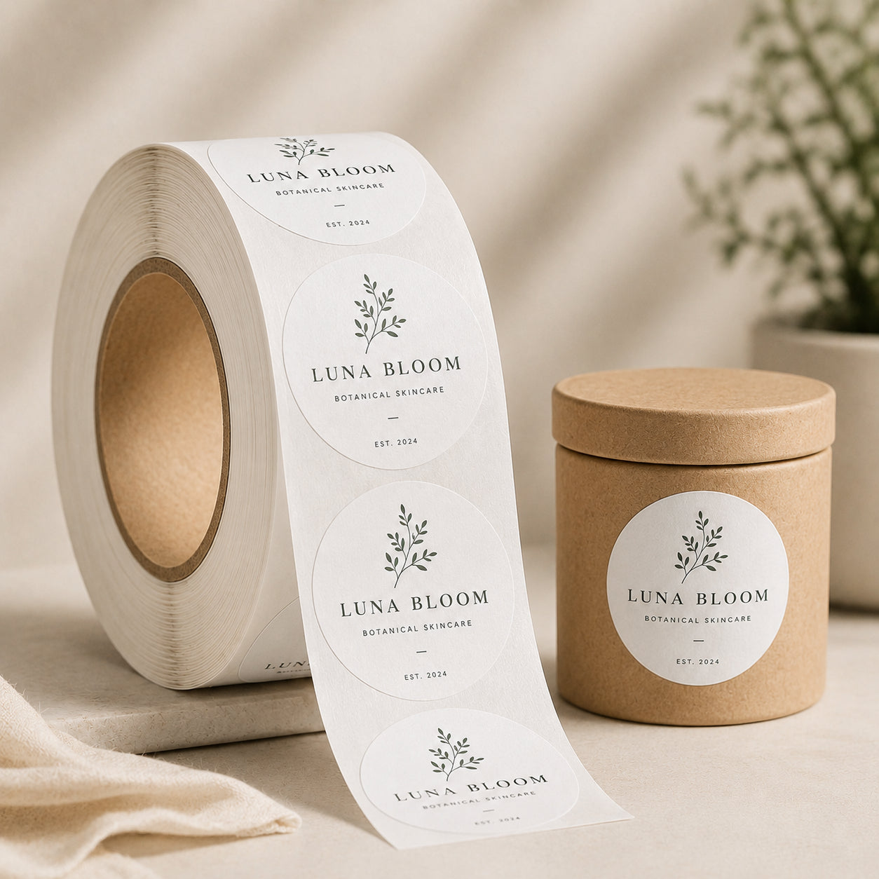Custom Circle Roll Labels