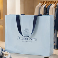Custom Paper Gift Bags with Ribbon Handles
