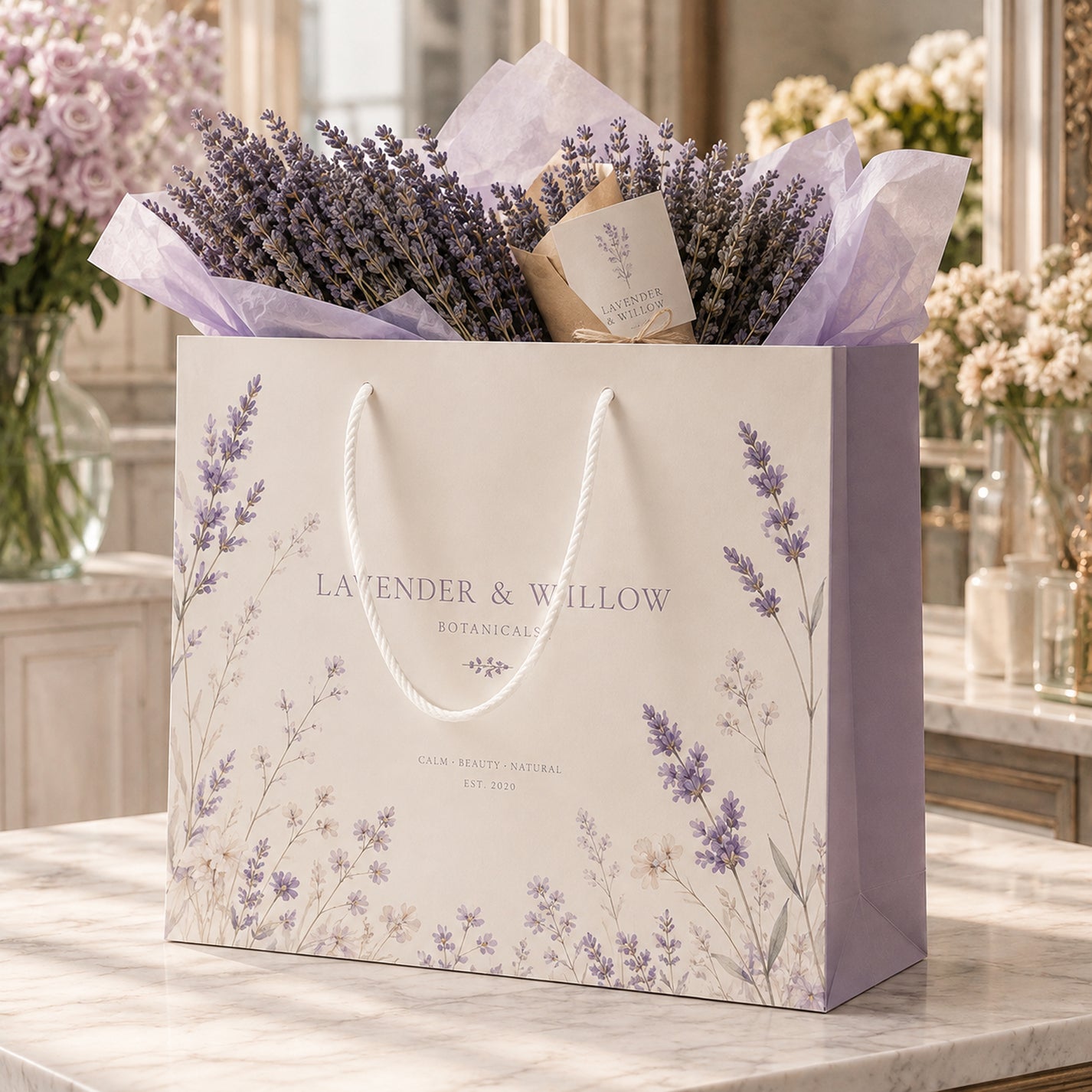 Custom Eyelet Gift Bags