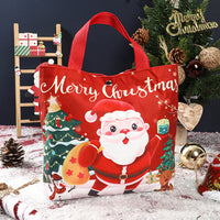 Custom Christmas Canvas Apple Gift Bags
