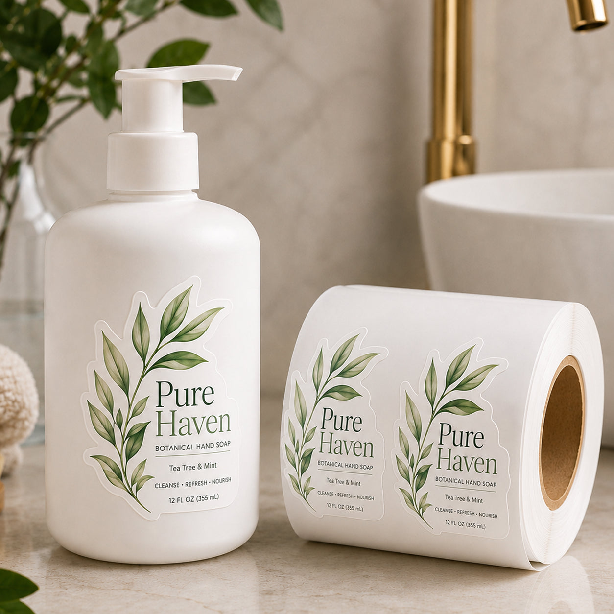 Custom Die-Cut Roll Labels