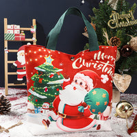 Custom Christmas Canvas Apple Gift Bags
