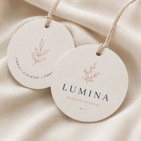 Custom Circle Hang Tags