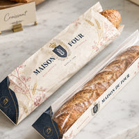 Custom Baguette Bread Bags with Window
