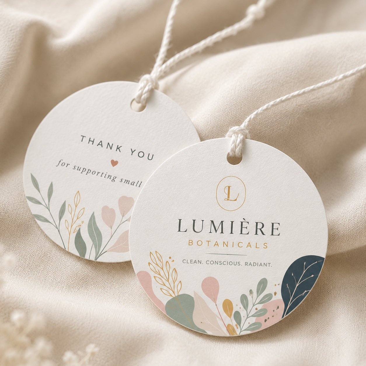 Custom Circle Hang Tags