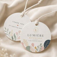 Custom Circle Hang Tags