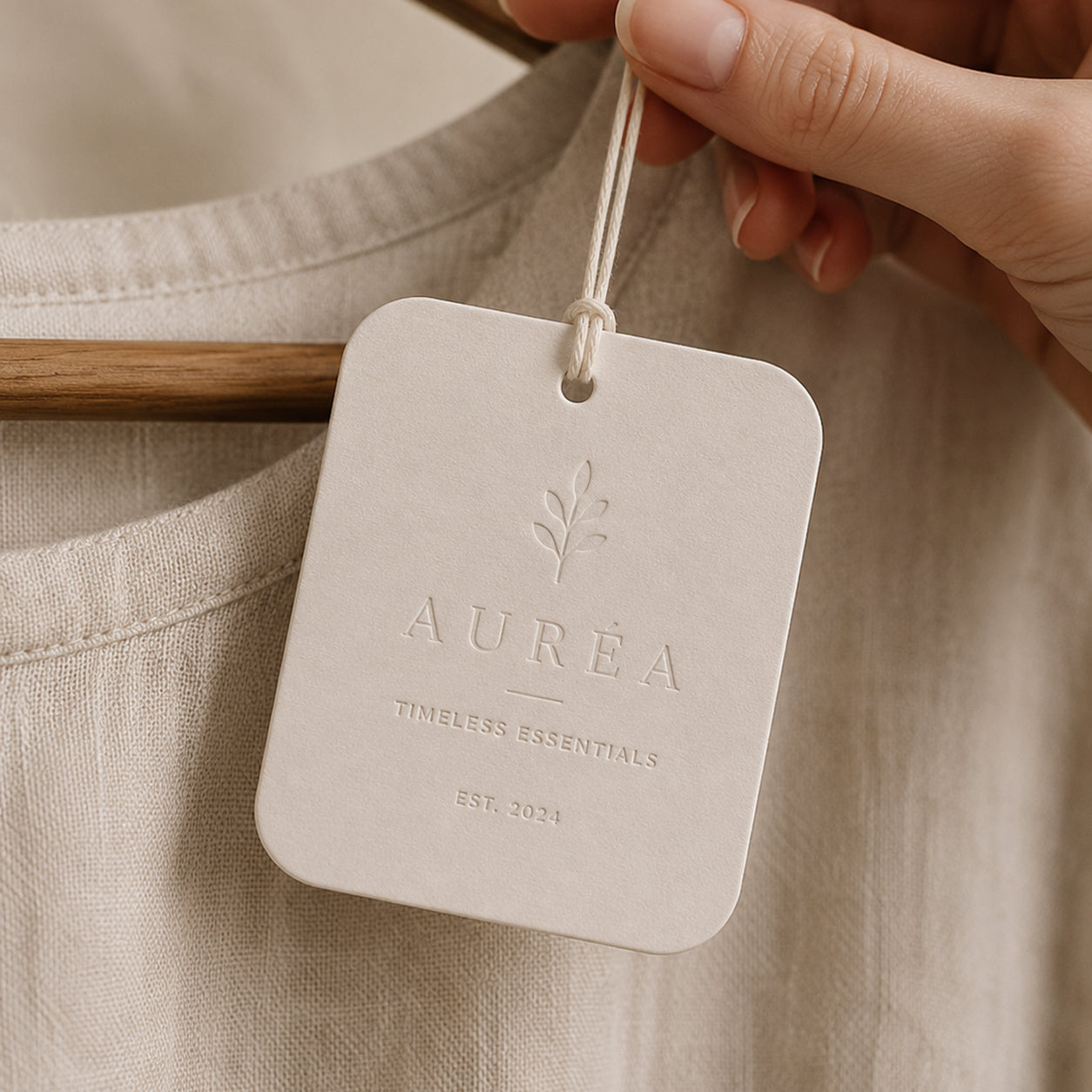 Custom Rounded Square Hang Tags