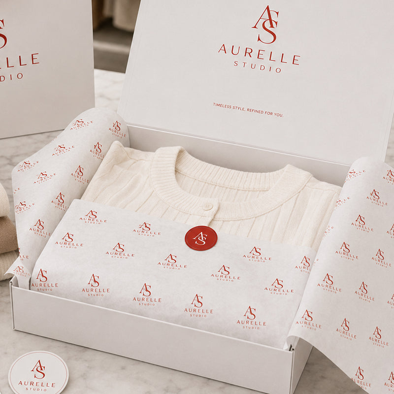 Custom White Kraft Packaging Paper