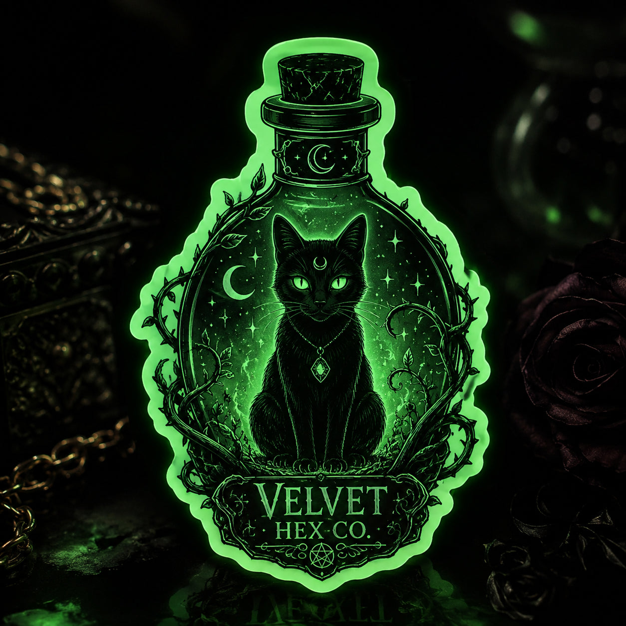 Custom Glow in the Dark Stickers