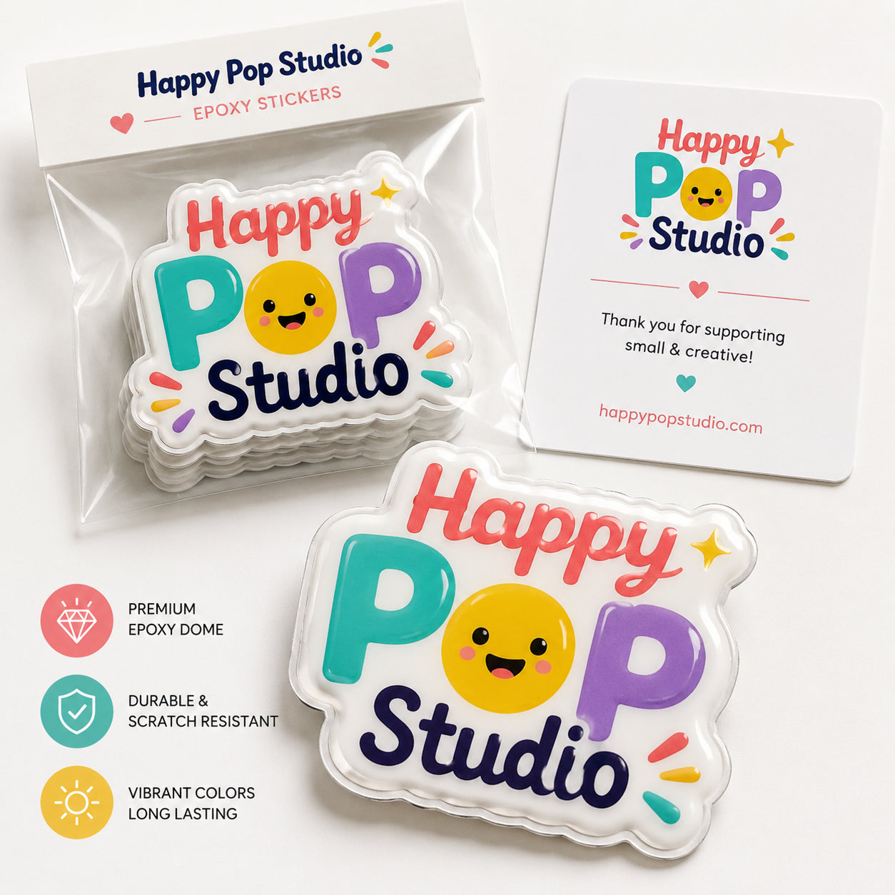 Custom Epoxy Stickers