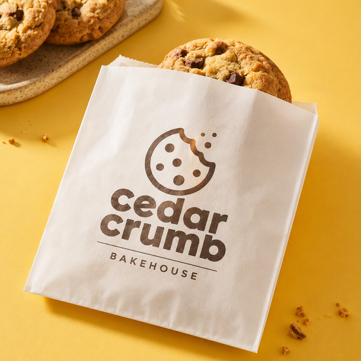 Custom Multicolor Bakery Paper Bags for Cookies