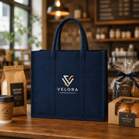 Custom Deep Navy Eco Totes