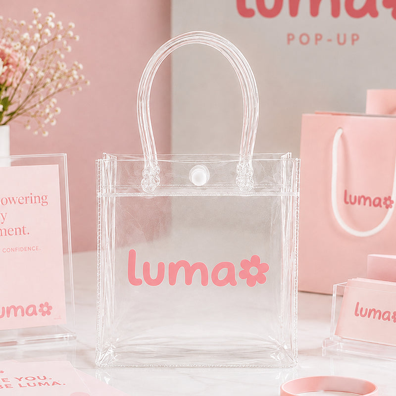 Custom Clear Mini Gift Bags